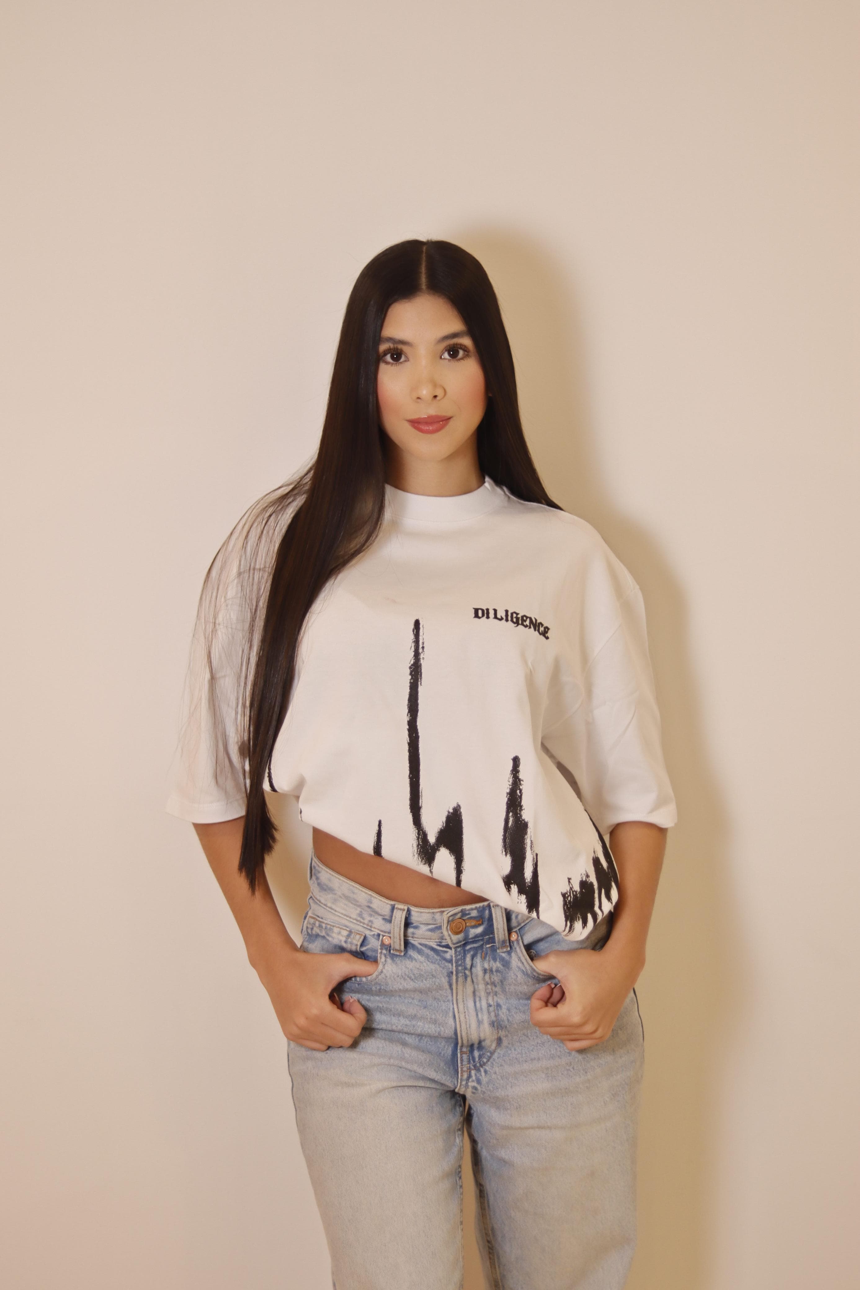 LINE REALIZING BLACK ANGEL  OVERSIZED