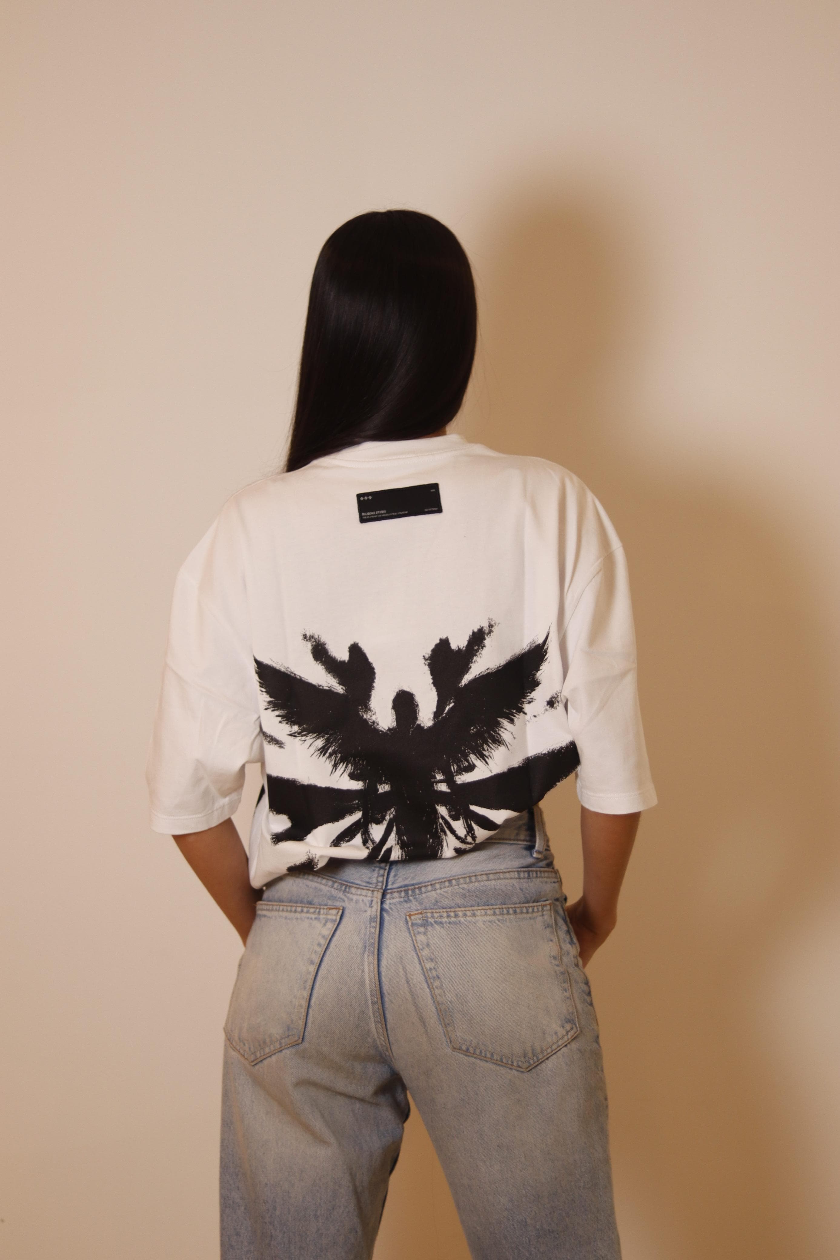 LINE REALIZING BLACK ANGEL  OVERSIZED